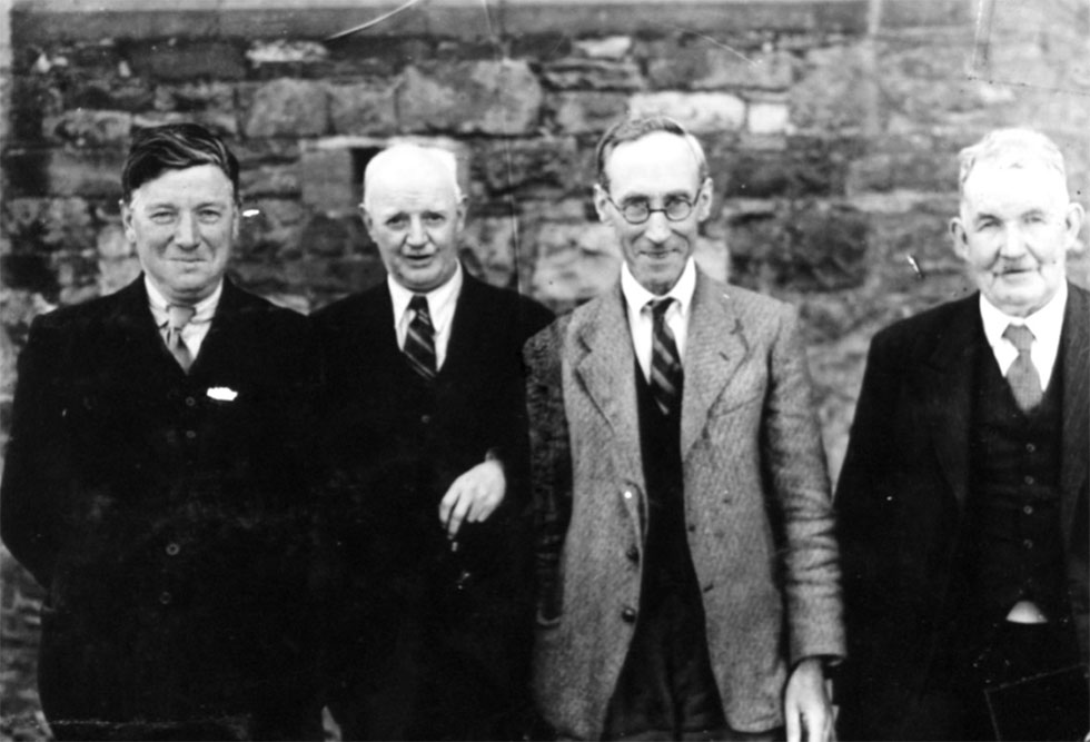 Tommy Hollywood, Frank McNeice, Peadar Ó Dubhda and Thomas Traynor